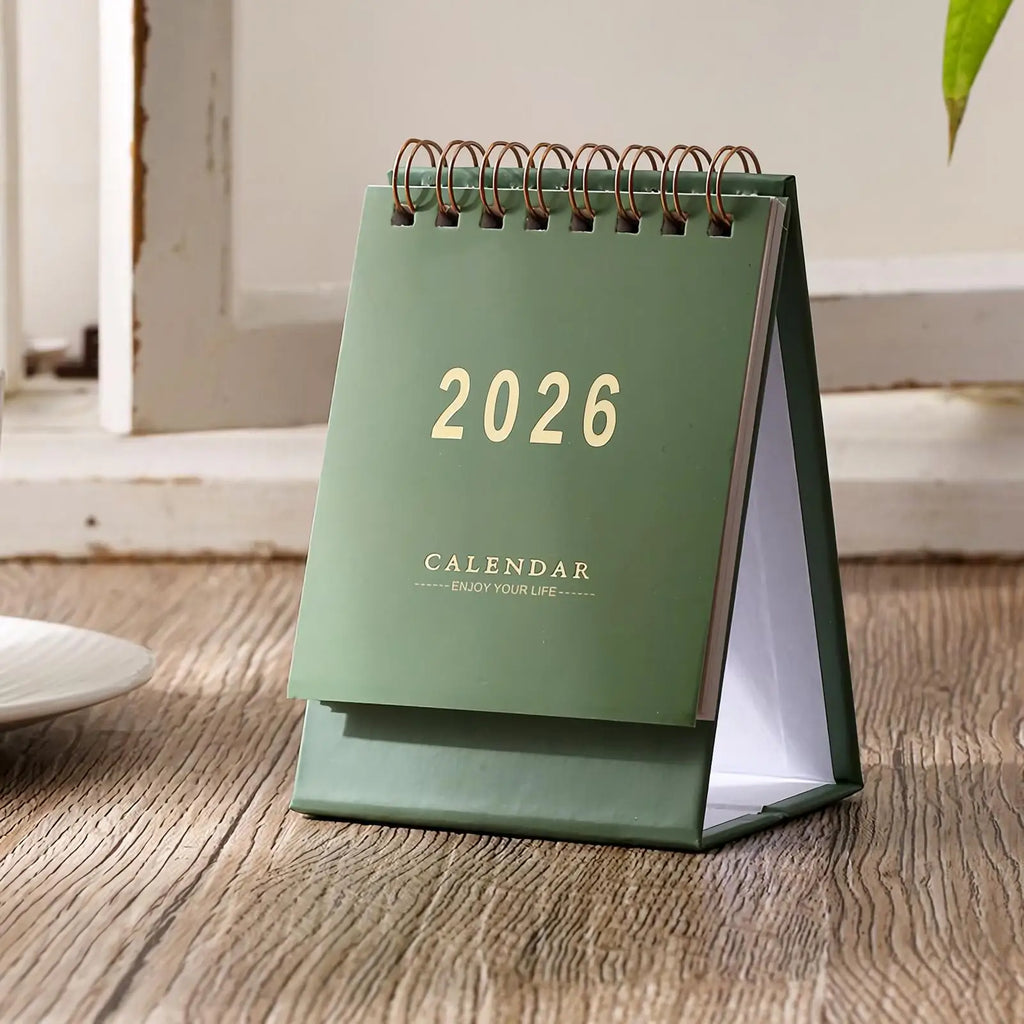 2026 Mini Desk Calendar Small Office Desktop Planner Daily Schedule