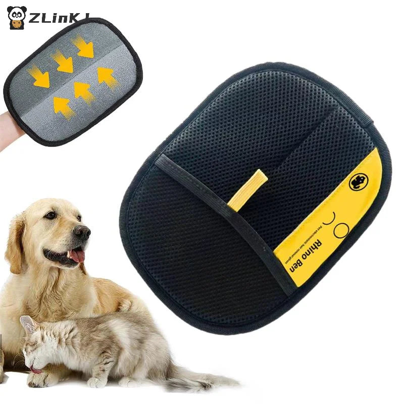 ▶1Pcs Reusable Pet Hair Remover Electrostatic Gloves For Cats & Dogs Zpaxo
