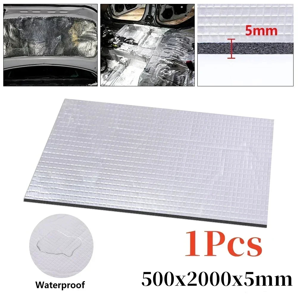 Thick Aluminum Fiber Muffler Cotton Car Auto Fender Heat Sound