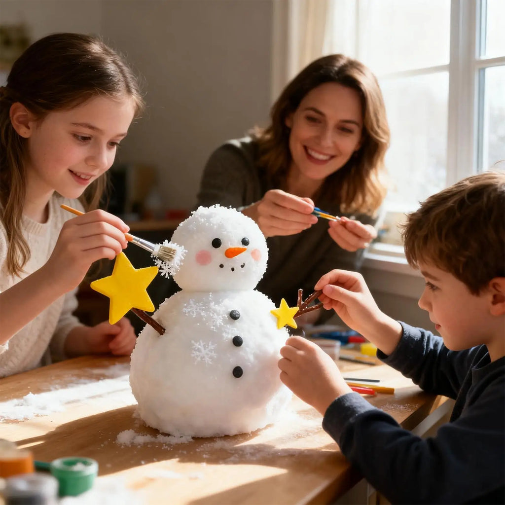 Christmas Snowman Craft Creative Crafts Building Stocking Stuffers