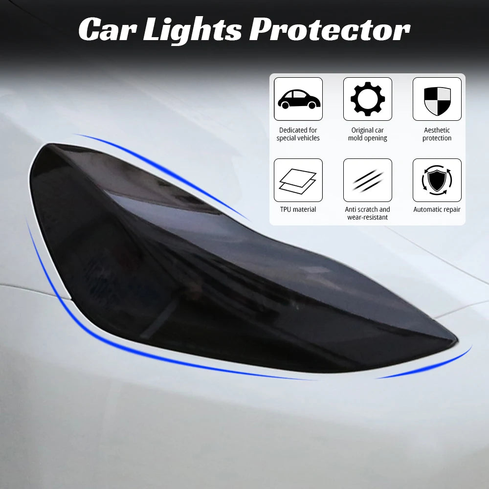 TPU Headlight Fog Rear Tail Lights Tesla Model Y 2019-2023 Lamp