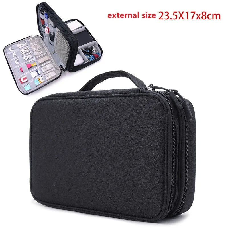 Hard Disk Accessories Carry Bag Gadget Travel Cable Case Electronics Zpaxo