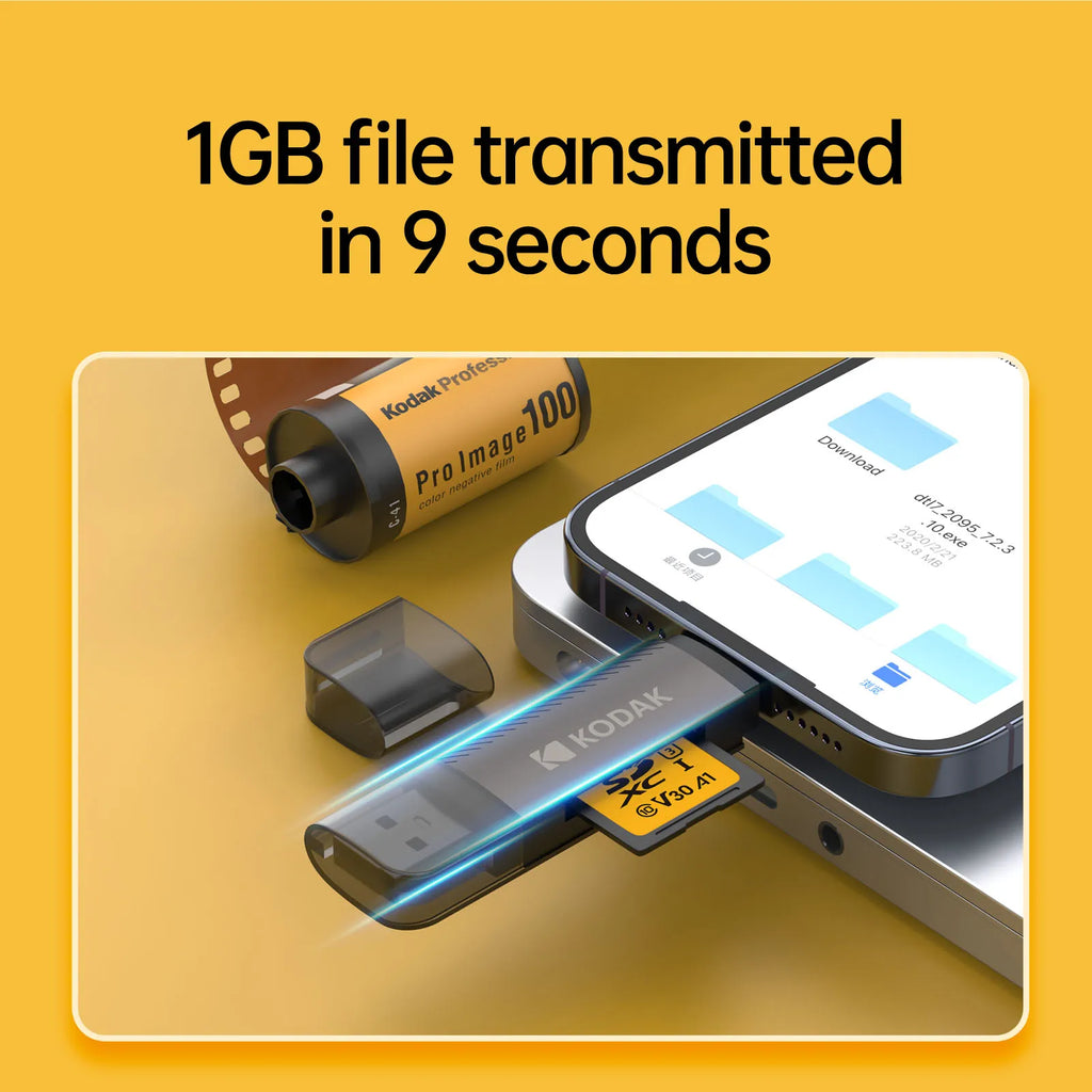 Kodak 1 Card Reader Micro Sd TF Usb Adapter Speed Cardreader Memory Zpaxo