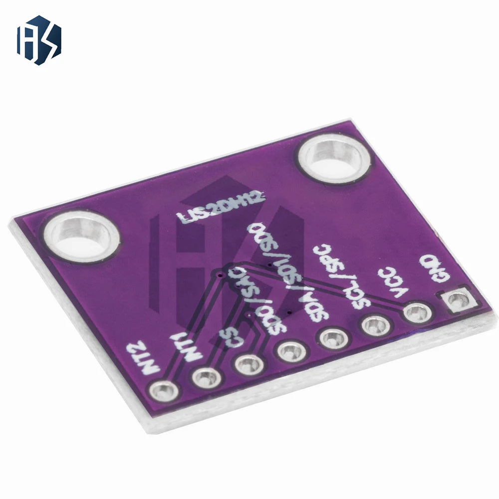 LIS2DH12TR Triaxial Accelerometer Module ADXL345 Alternative Sensor Zpaxo