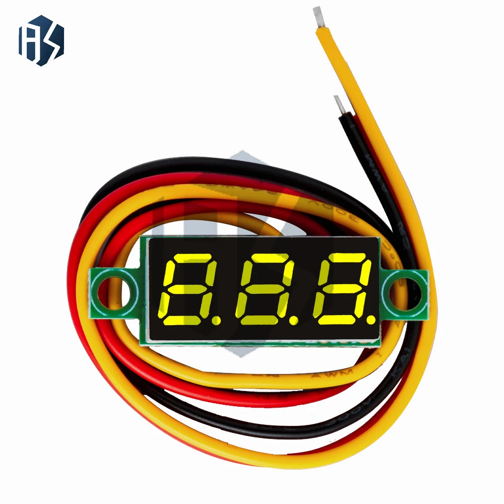 High-precision 0 28 3-Wire Digital Voltmeter LED Display DC 4 5V-30V Zpaxo
