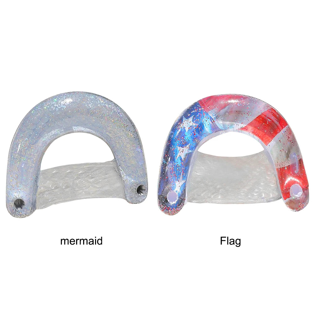 PVC Inflatable Hammock Bed Comfortable Sequin Water Recliner Mats