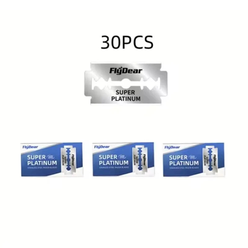 Double Edge Safety Razor Blades – Stainless Steel 10–100 Pack Safety Razor Blades Zpaxo 115-30Blades