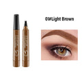 5 Colors Waterproof Eyebrow Pen 4 Split Tip Eyebrows Tattoo Pen Lasting Sweat Proof High Pigmented Liquid Black Brow Makeup Pen Zpaxo 01 Light Brown