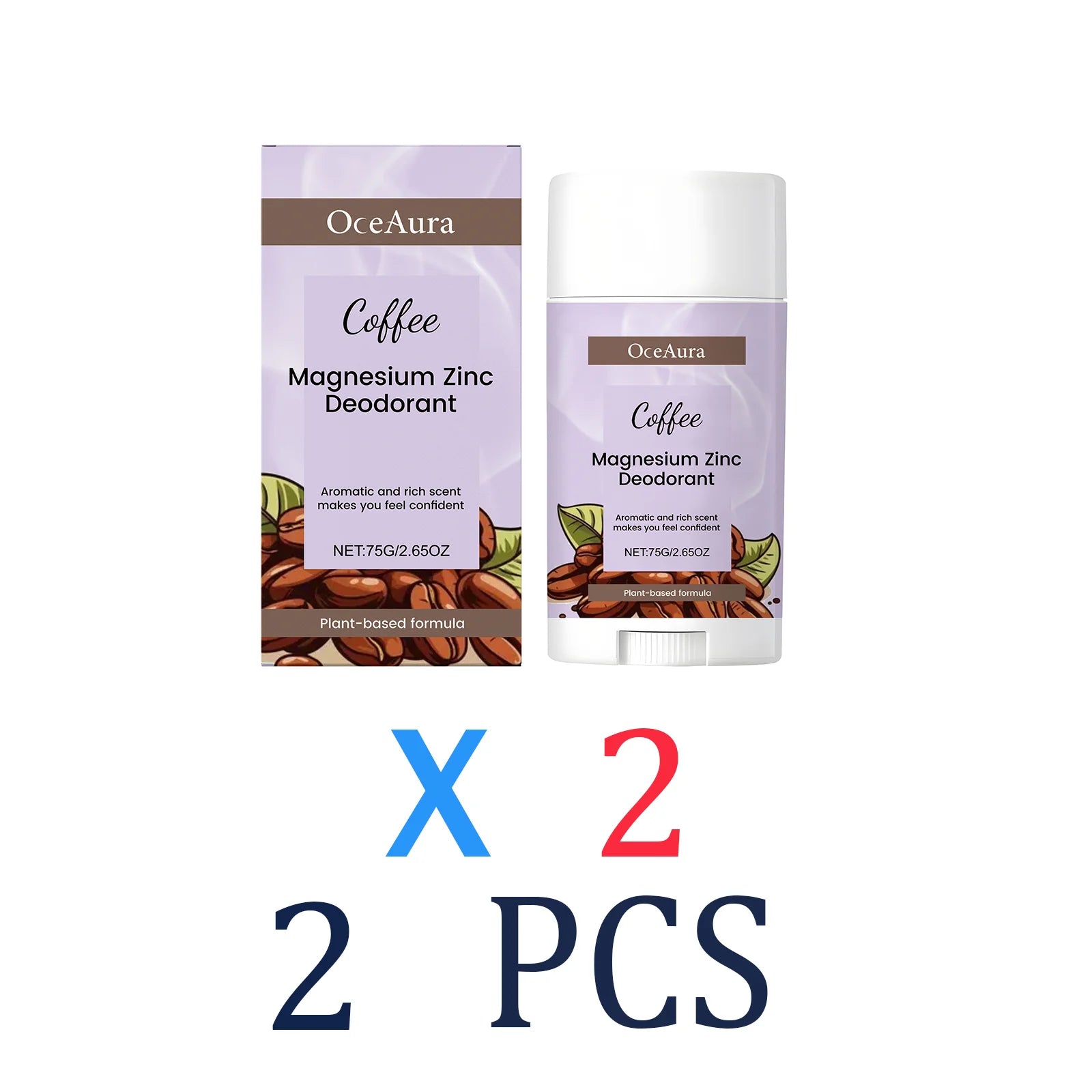 Natural Deodorant Stick for Sensitive Skin & Underarm Care Odor Control Long Lasting Portable Holiday Gift Set Freshness All Day Zpaxo 2 Pcs