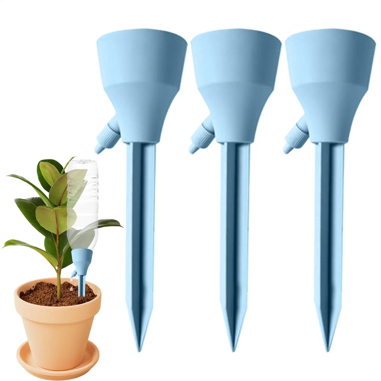 Watering Spikes 3Pcs Adjustable Drip Irrigation System Automatic Self Watering Spikes For Plants Indoor Outdoor Potted Plants Zpaxo