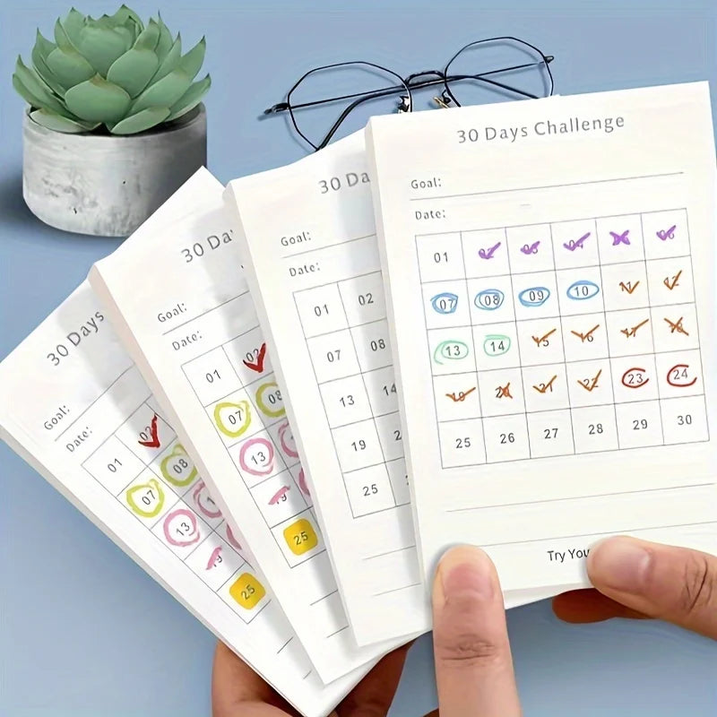 Minimalist Productivity Planner Habit Tracker Self-adhesive Daily