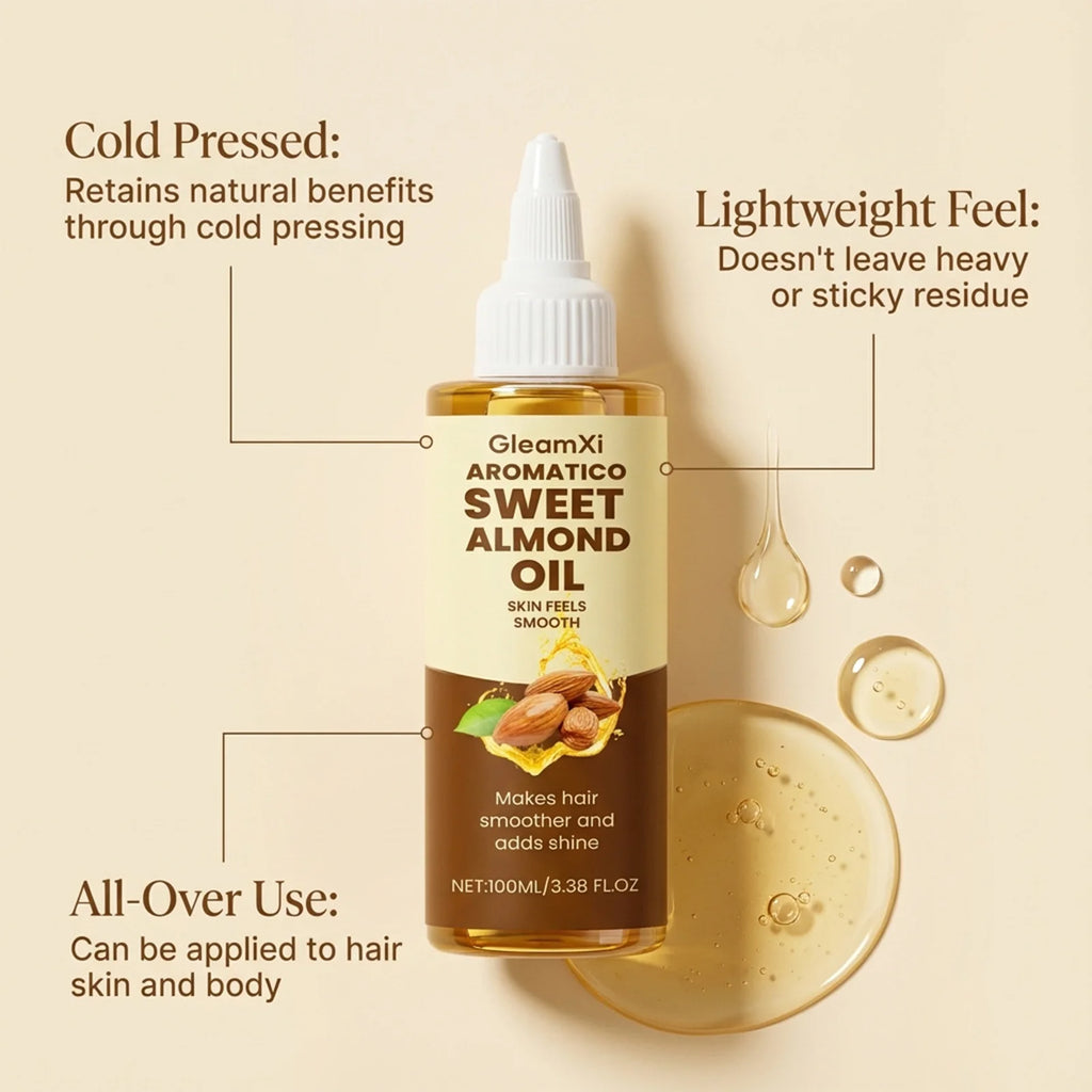 Almond Body Oil – Moisturizing, Firming & Hair Care Serum Body Oil Serum Zpaxo