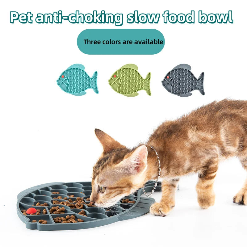Portable Waterproof Silicone Slow Feeding Licking Mat Dogs Cats