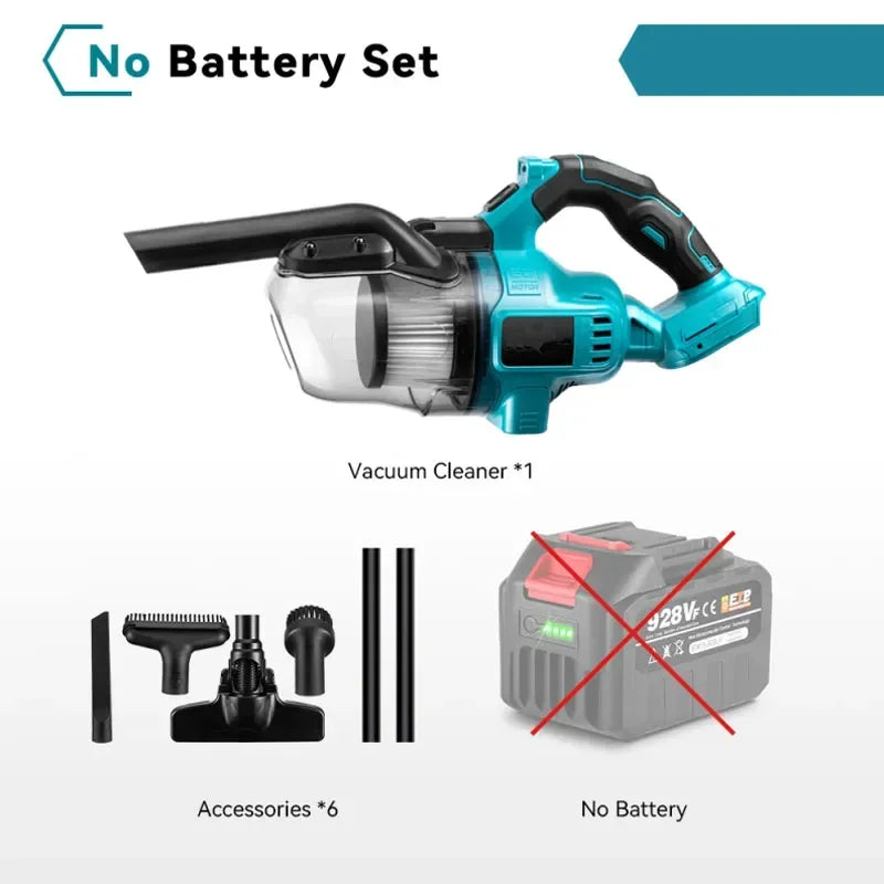 Cordless Handheld Electric Vacuum Cleaner 1000W Powerful Rechargeable