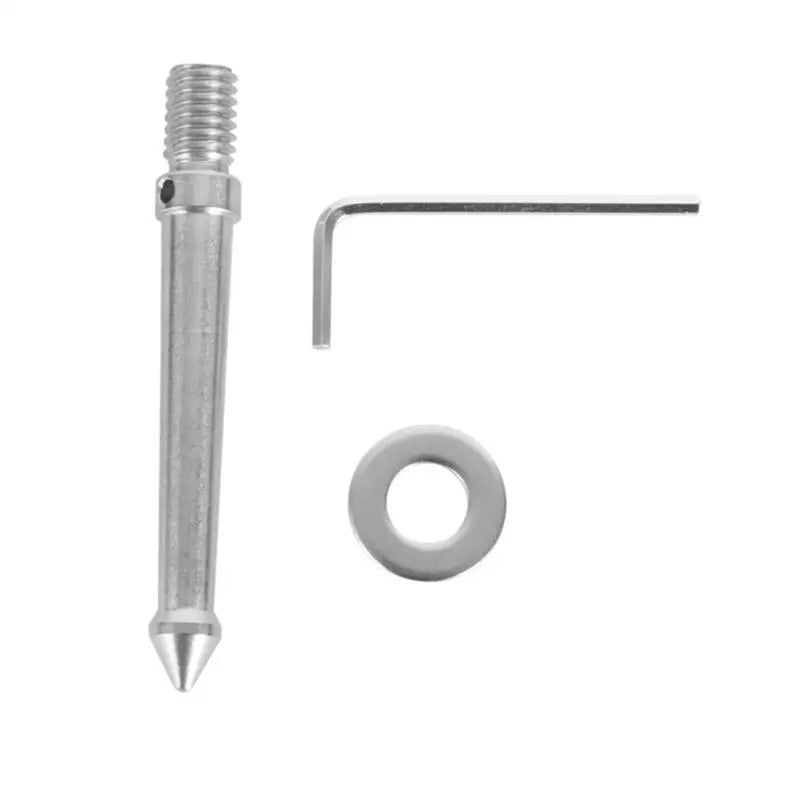 652F 3/8in 1/4in Thread Stainless Steel Ground Tripod Foot Metal Mount Adapter for Monopod Camera Accessories Zpaxo