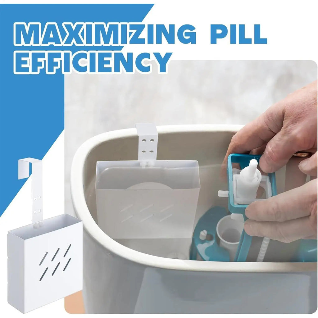 Toilet Tank Cleaner Holder Stainless Steel Storage Adjustable Hook