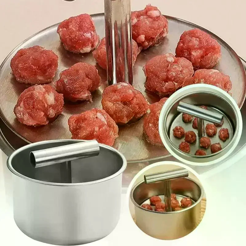 Press Meatball Maker Stainless Steel Meat Balls Manual Zpaxo