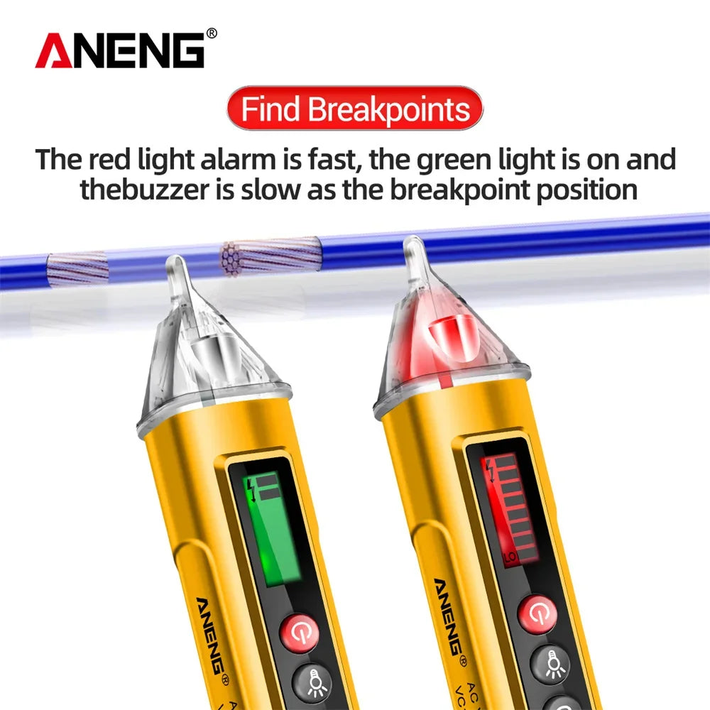 ANENG VC1010 Digital Non-contact Tester Pen Meter 12-1000V Current