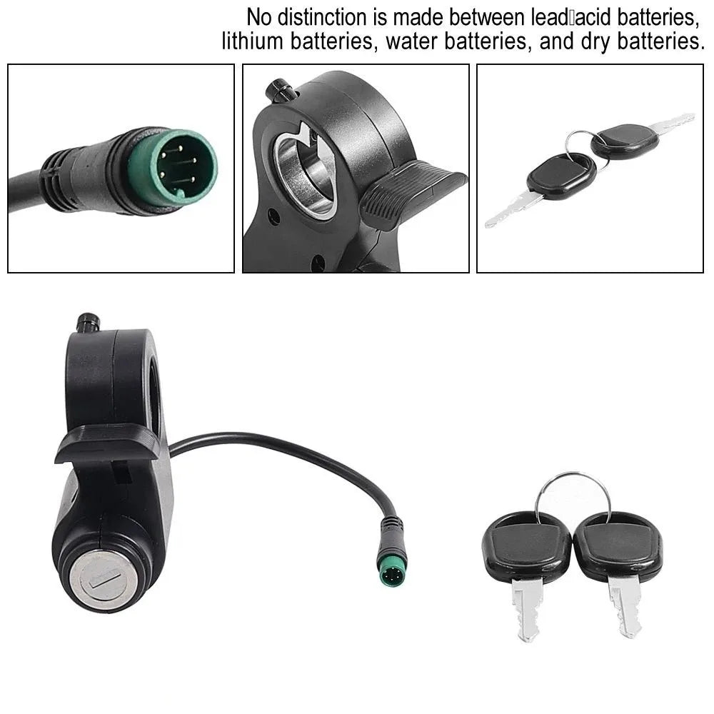 2 Key Ignition Barrel Speed Dial Control Thumb Throttle Accelerator Zpaxo