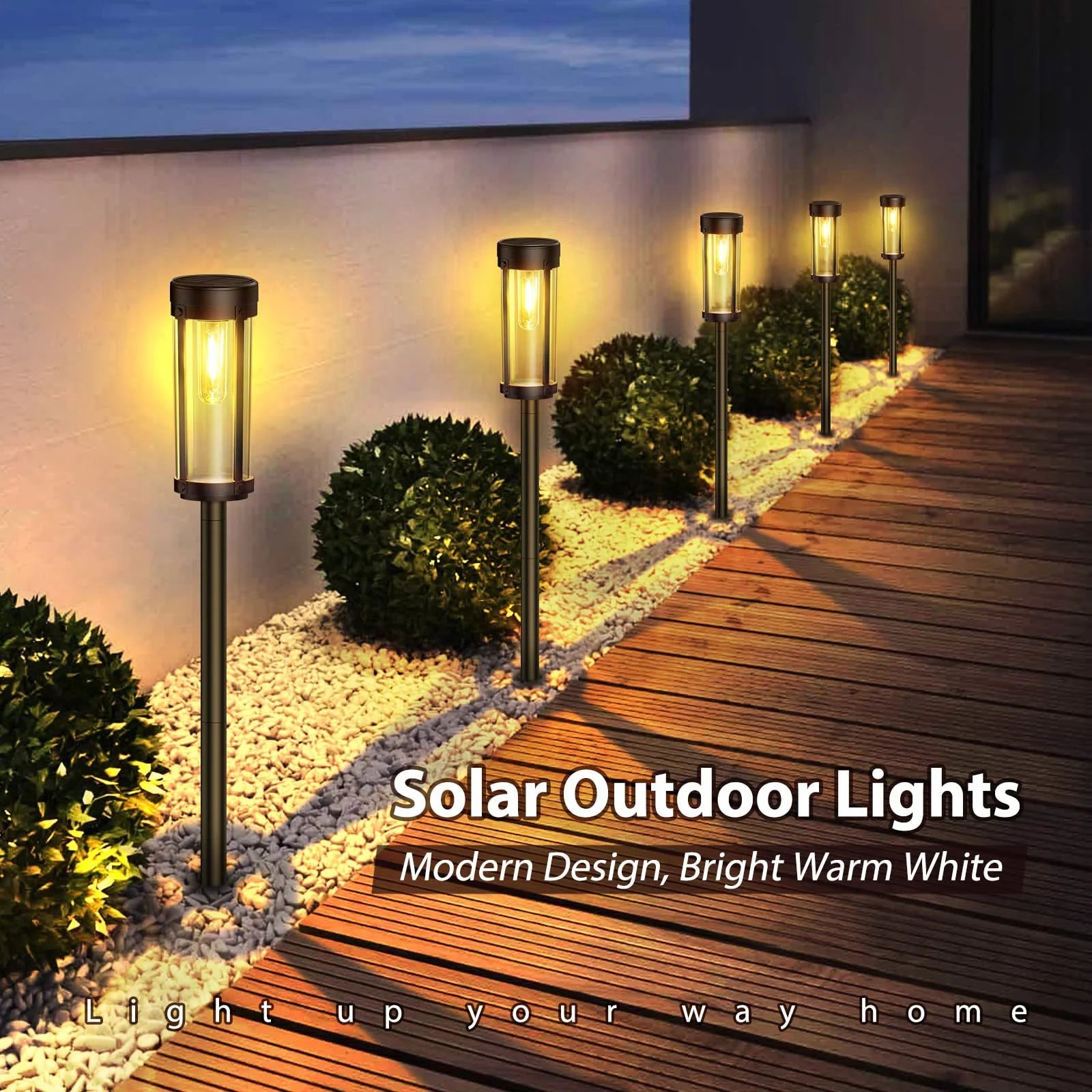 LED Solar Lawn Light – Rainproof Outdoor Garden Path Lamp