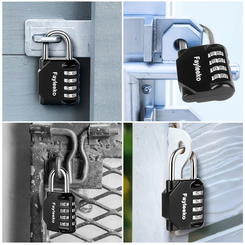 Combination Password Lock Locker 4 Digit Outdoor Waterproof Padlock
