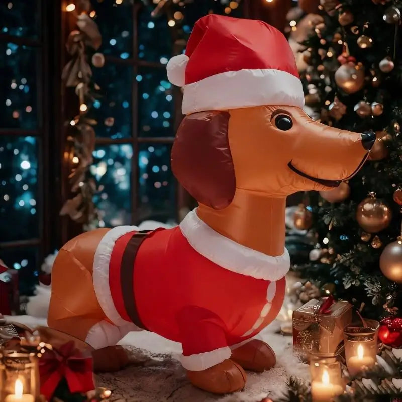 Seasonal Resin Wiener Dog Sculpture Festival Indoor Outdoors