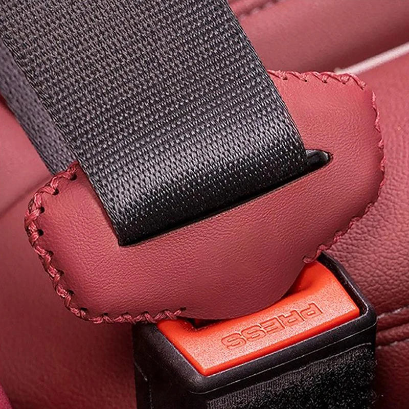 Leather Car Seat Belt Buckle Cover – Universal Anti-Scratch