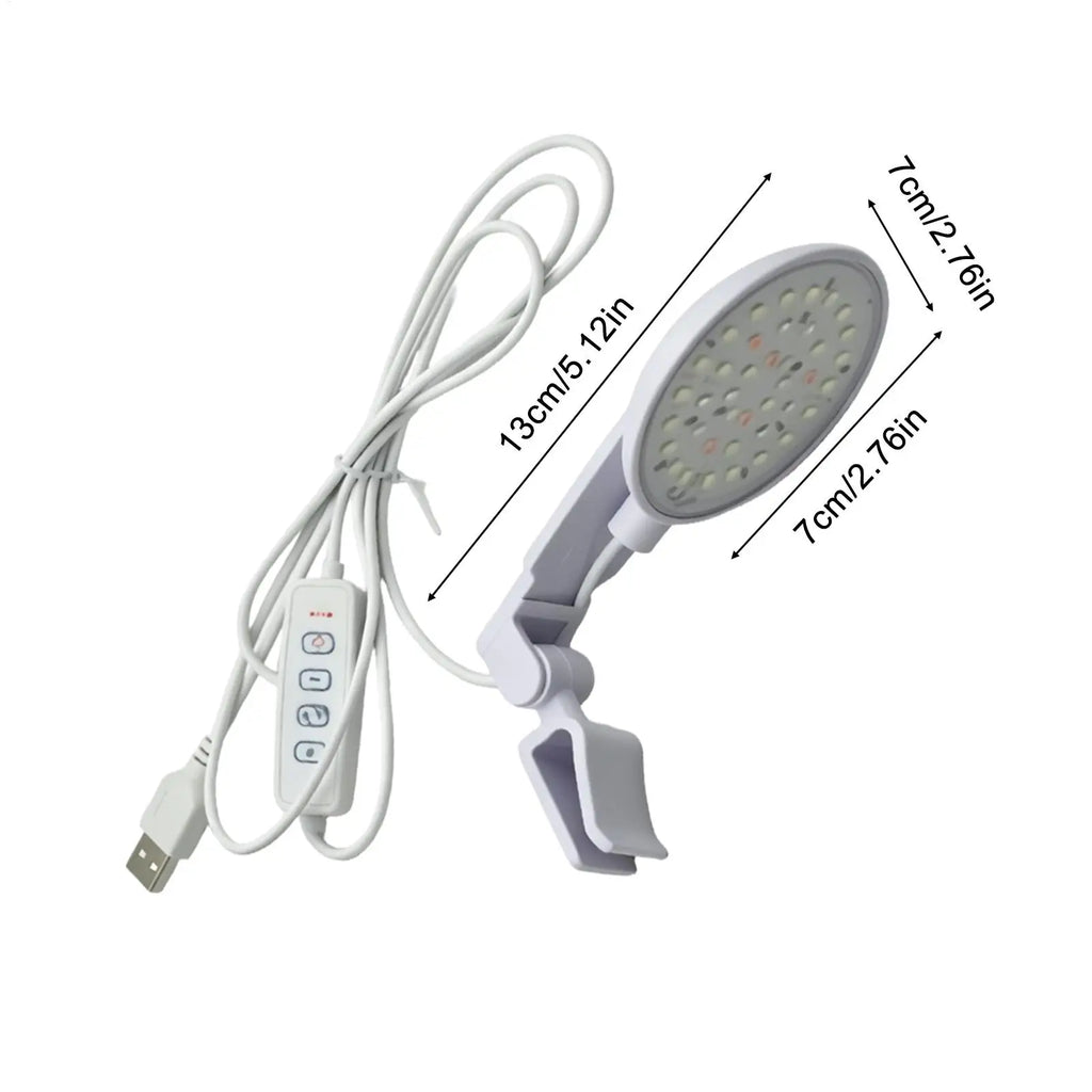 Aquarium Led Light Waterproof Clamp-on Anti-glare Lamp Adjustable