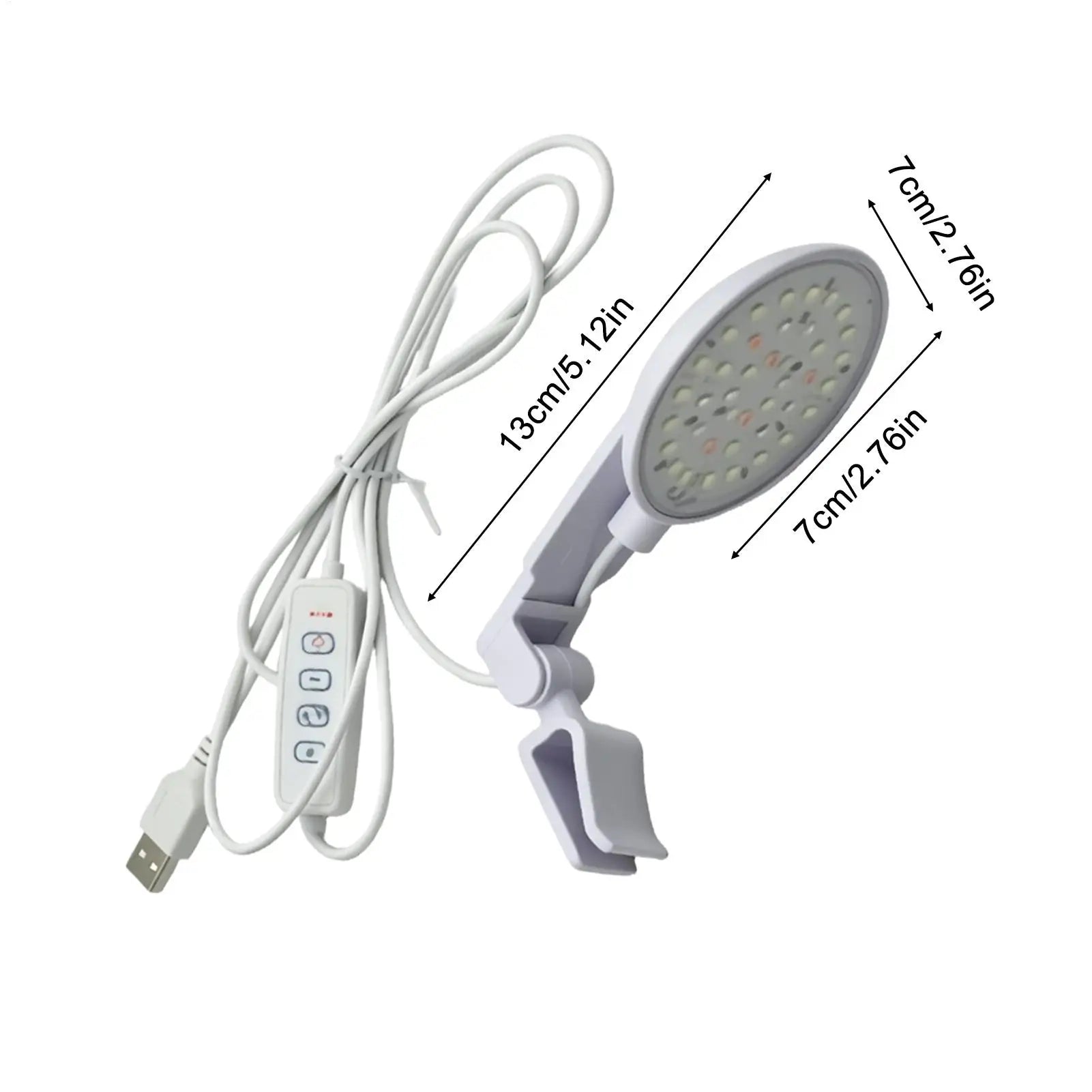 Aquarium Led Light Waterproof Clamp-on Anti-glare Lamp Adjustable