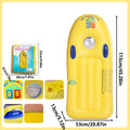 Inflatable Body Board PVC Kids Swim Float Handles Blow Up Pool