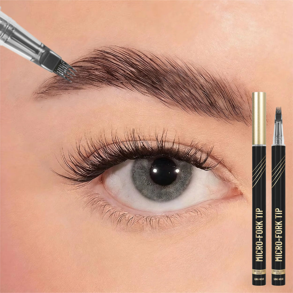 1PC [Eyebrow Pencil] Waterproof & Sweatproof Eyebrow Pencil - Long-Lasting, Smudge-Proof, 4-Point Tip for Precise Application Zpaxo