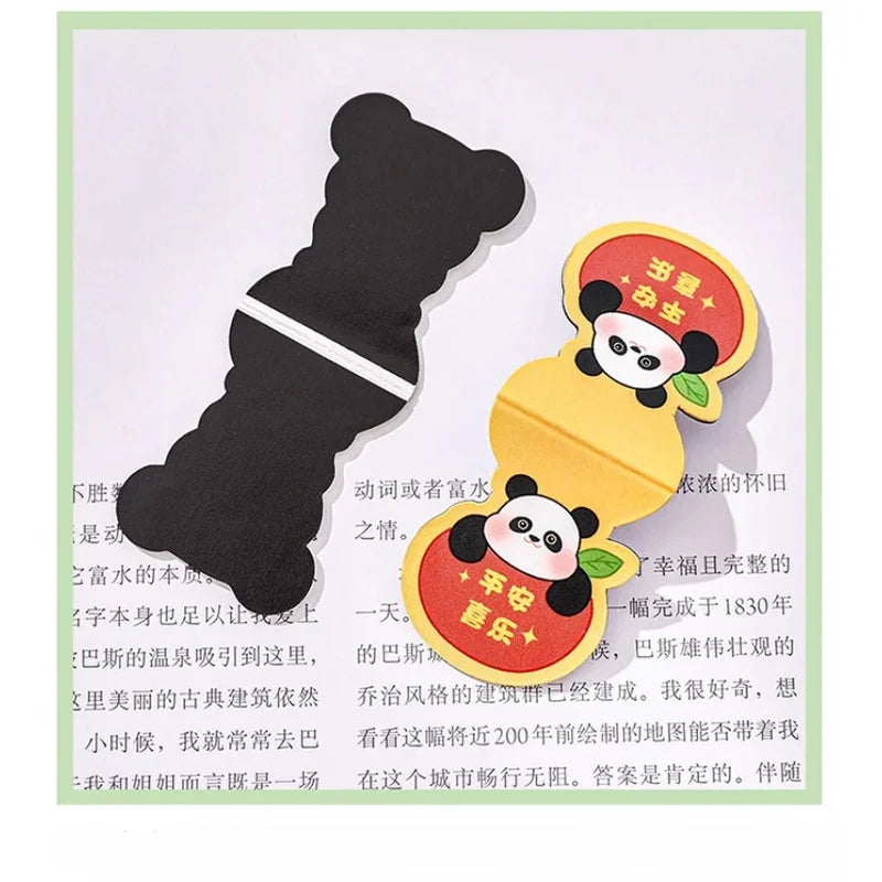 Cute Cartoon Panda Book Page Clips Kawaii Animal Bookmark Markers