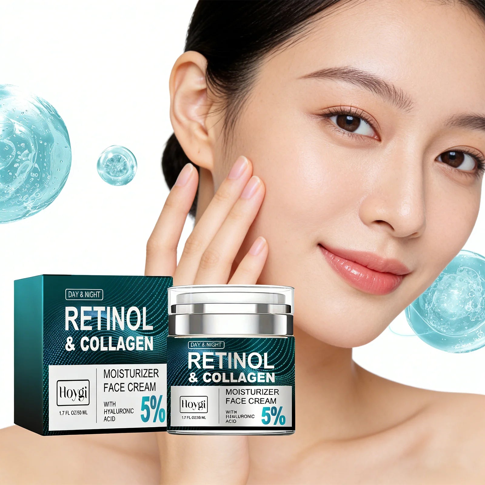 Retinol Cream Night Cream Winter Skincare Dry Skin Remedy Moisturizer Moisturizing Repairing 50ml Facial Serum Moisturizer Zpaxo