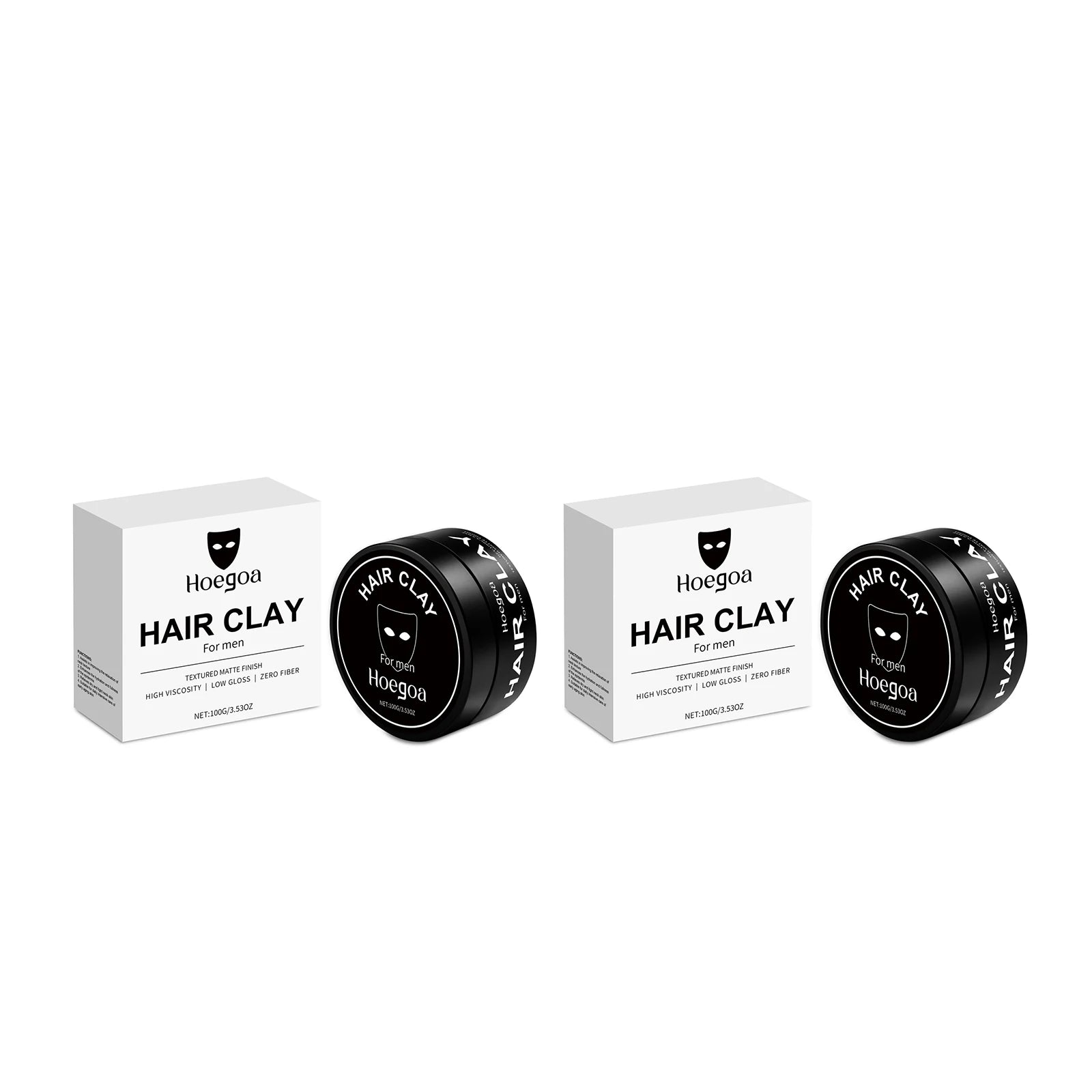 HOEGOA Men's Hair Styling Clay – Strong Hold & Matte Finish Hair Styling Clay Zpaxo 200g boxed