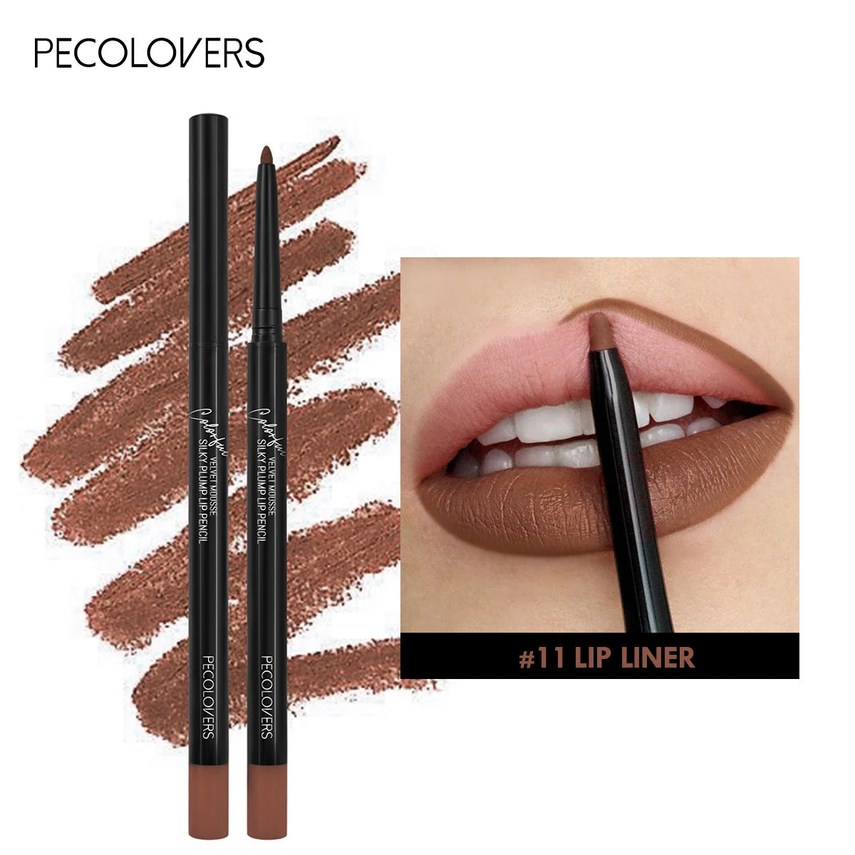 12-Color Matte Lipliner Waterproof Moisturizing Long-lasting Zpaxo 11