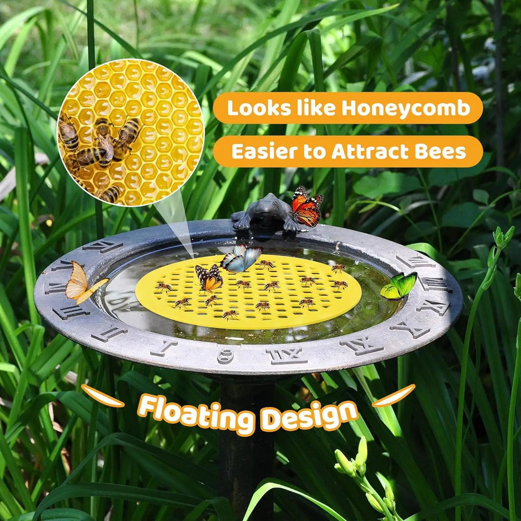 Bee Drinking Trays Round Floating Island Water Catcher Cups EVA Foam