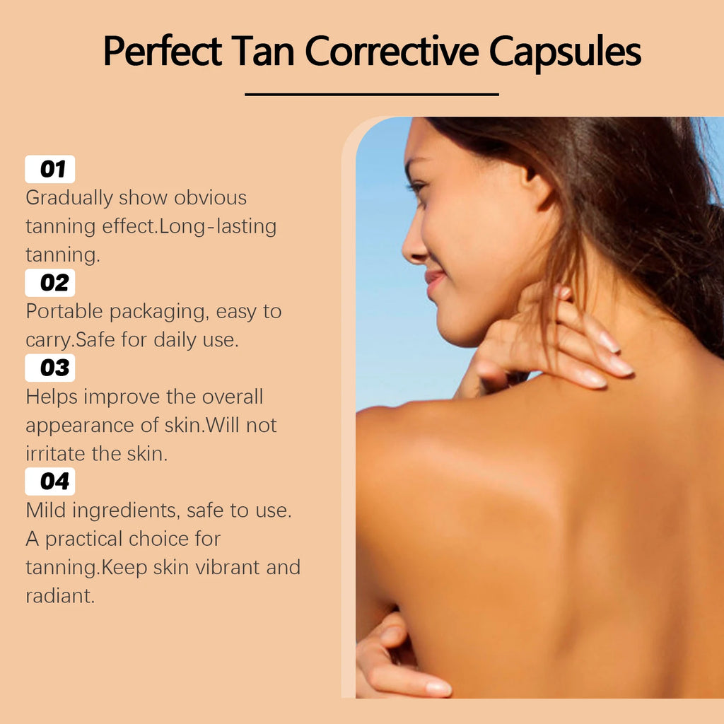 Hoygi Portable Tanning Capsules – Sunless Self-Tanning Serum 30ct Self-Tanning Serum Zpaxo