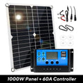 1000W Solar Panel 12V Cell 10A-100A Controller Plate Phone RV Car