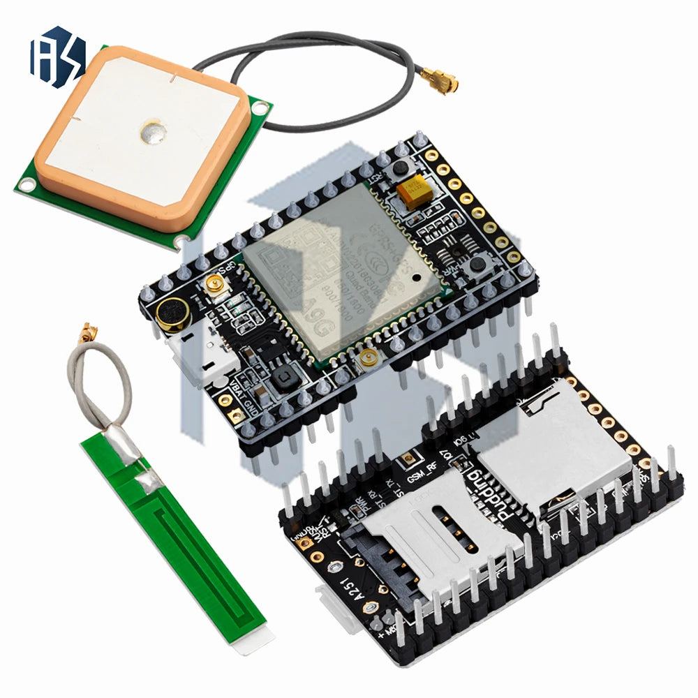 RCmall GPRS GSM A9G Pudding GSM+GPS BDS Development Board SMS Voice Zpaxo