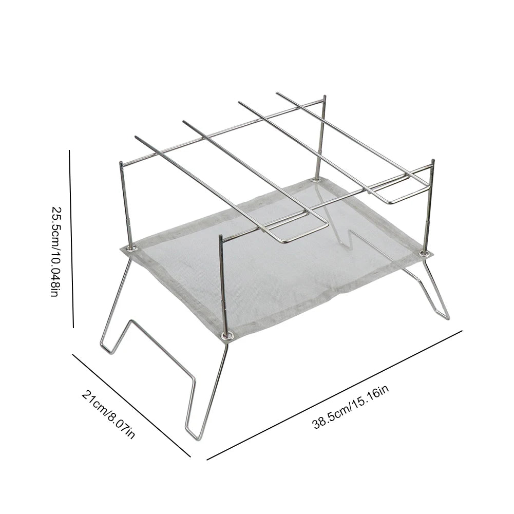Charcoal Kebab Stove Storage Bag Barbecue Grill Stainless Steel