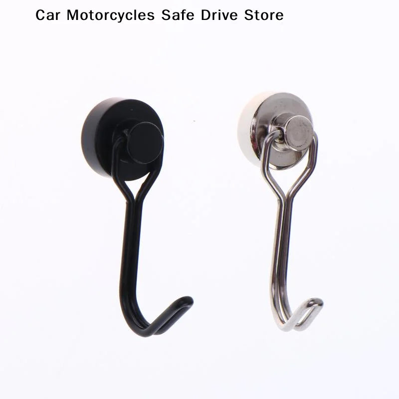CM6Pcs Stainless Steel Magnetic Hook Heavy Duty Magnet Swivel Home