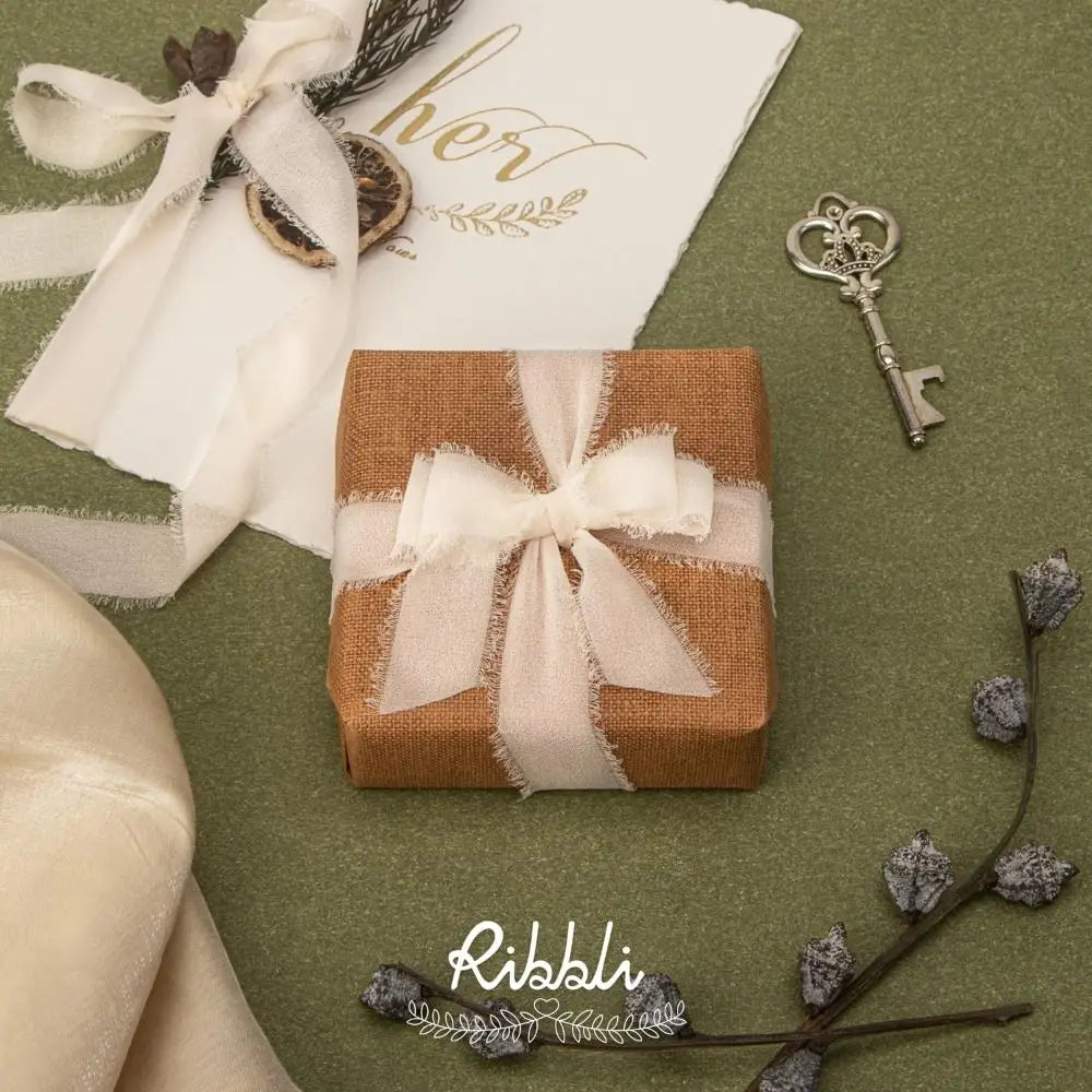 3-Roll Fringe Chiffon Ribbon Set – DIY Wedding & Craft Décor Craft Ribbon Zpaxo