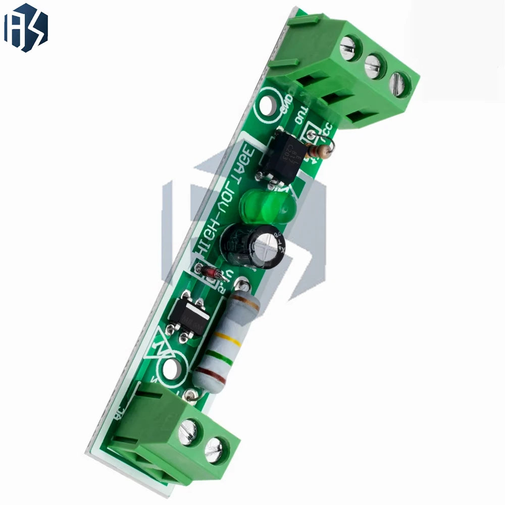 220V AC Voltage Detection Module with Optocoupler Isolation, 3-5V Input for PLC Systems Zpaxo