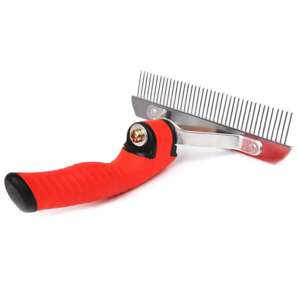 Pet Hair Comb Rake Design Durable Easy Use Single Row Grooming Tool