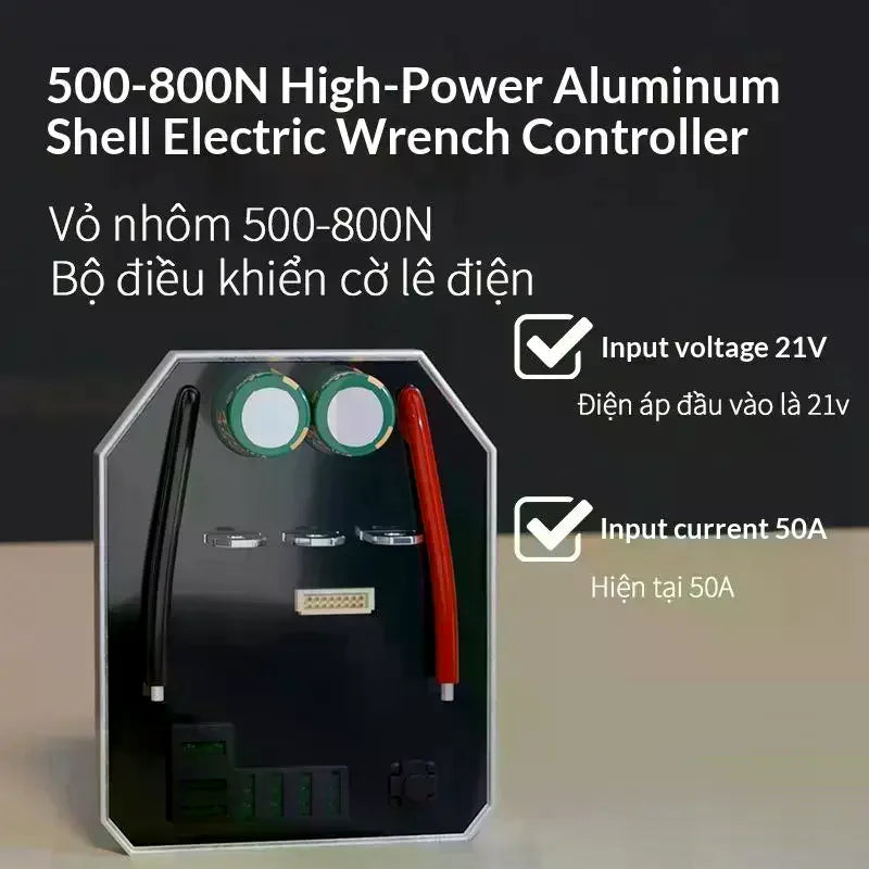Power Tool 50A Electric Wrench Controller Board Aluminum Shell Zpaxo