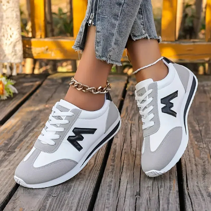 Women Sneakers Round Head Deep Mouth Sneakers Women Breathable Cross Lace Casual Sports Shoes Women Comfortable Tennis Sneakers Zpaxo black 35