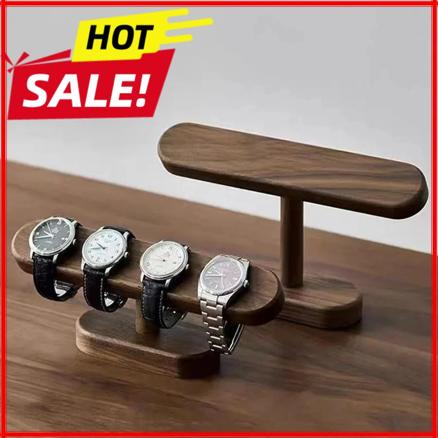 Walnut Watch Bracket Display Holder Jewelry Bracket Chain Anklets Hanger Stand Racks Organizer For Counter Shows Zpaxo