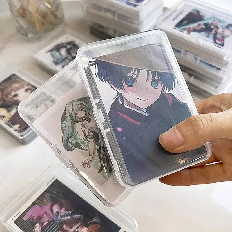 10 Transparent Plastic Boxes Playing Cards Container Storage Case