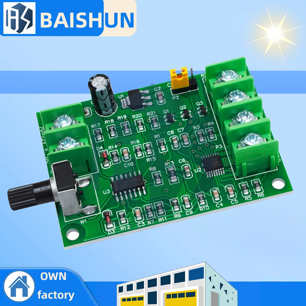 7~12V 3/4-Wire BLDC Driver Board Brushless Motor Speed Control Overcurrent Protection Zpaxo