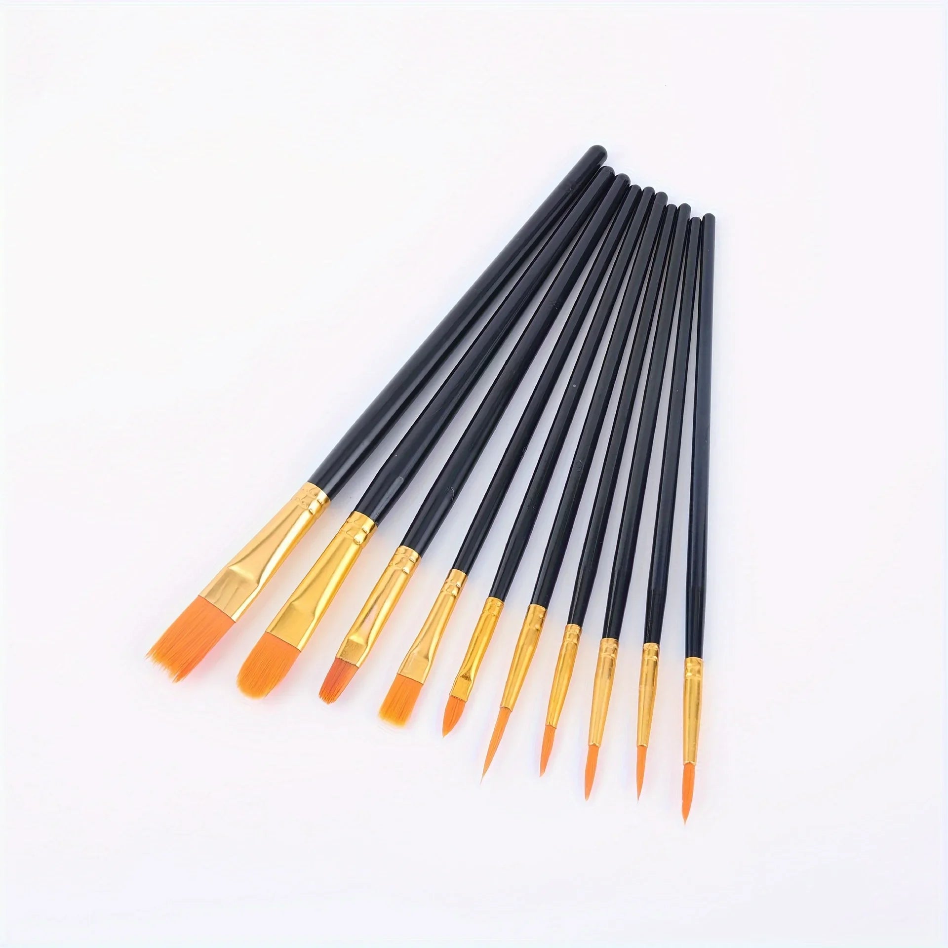 Nylon Paint Brush Set – Acrylic, Watercolor & Oil Painting